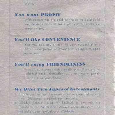 Historical Info on Waupun Savings and Loan