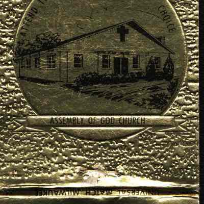 Matchbook, State Bank, Assembly of God Church