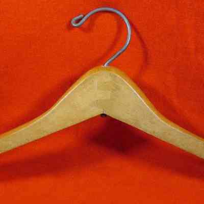 Back of clothes hanger from THE HUB.