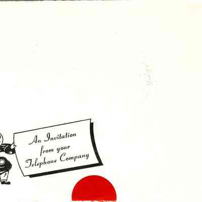 Invitation from Telephone Company - Waupun