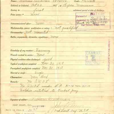 Enlistment Record