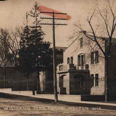 Postcard, Corrections, Wisconsin State Prison, Female Prison