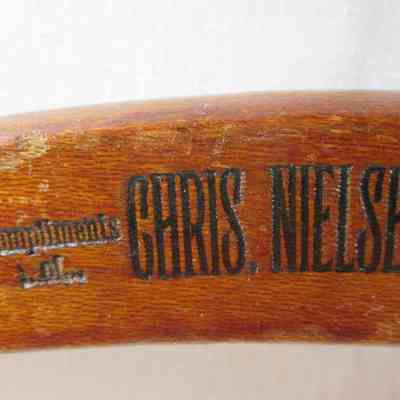 Wooden hanger from Chris Nielsen shop
