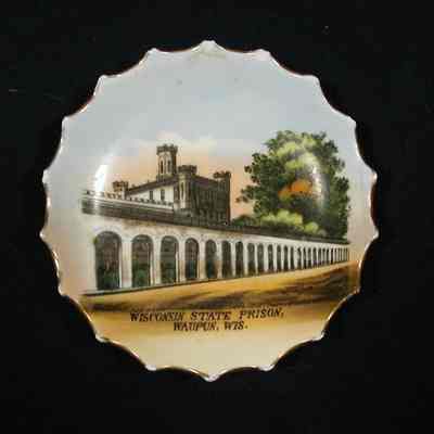 Dish, Souvenir, Corrections, Wisconsin State Prison, H H Hoard