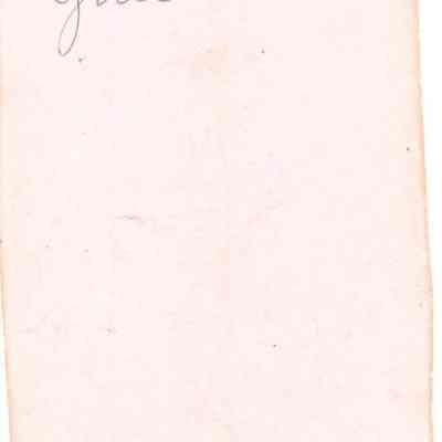 Back of photo of Charles Gruenwald