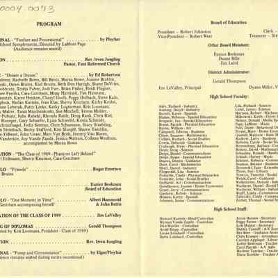 Waupun High School "Commencement"(June 1 1989): Origformat: Other