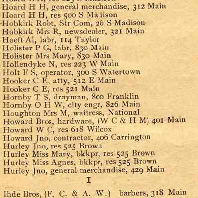 Page 18 Of Directory