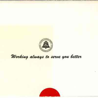 Back of Open House Invitation - Telephone Co.