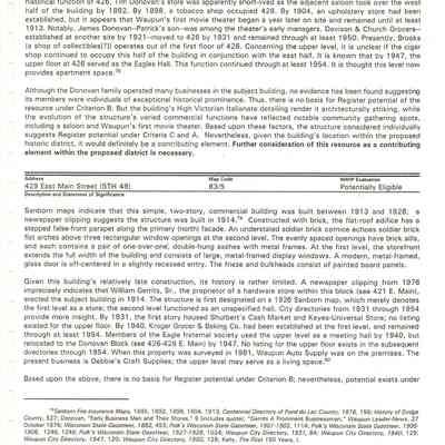 429 E. Main - Potentially Eligible