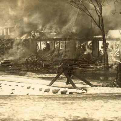 Postcard, Shaler, C.A. Shaler Co. Fire.
