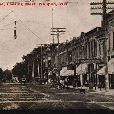 Postcard, Main Street, Looking West