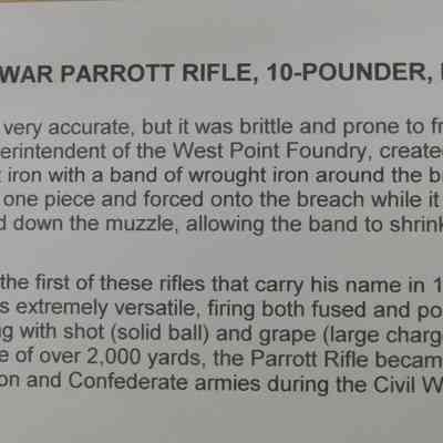 10 pdr. Parrott rifle: Origformat: Other