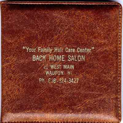 Back Home Salon, Advertising Mirror and Case