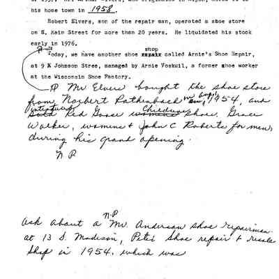 Page 2, Brooks Shoe Service info