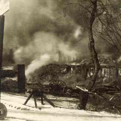 Postcard, Shaler, C.A. Shaler Co. Fire.