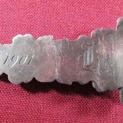 Back of spoon handle, 1901 & "G"