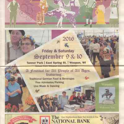 Program, Volksfest, 2016