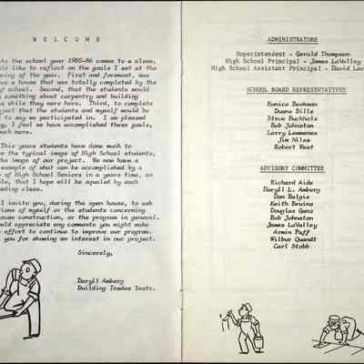 Waupun High School-Building Trades "House Project"(1986): Origformat: Other
