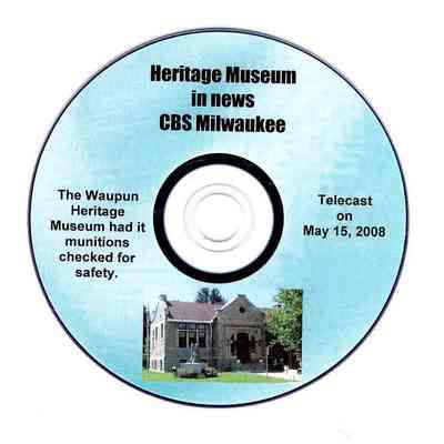 Informative DVD concerning Waupun museum munitions