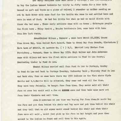 Histories, Incidents and Descriptions of Early Waupun