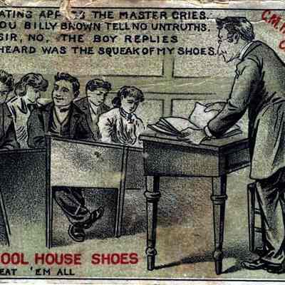 Card, Henderson Red School House Shoes, J O Hermann
