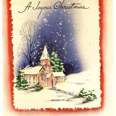 Greeting Card, WWII, Christmas, 1944