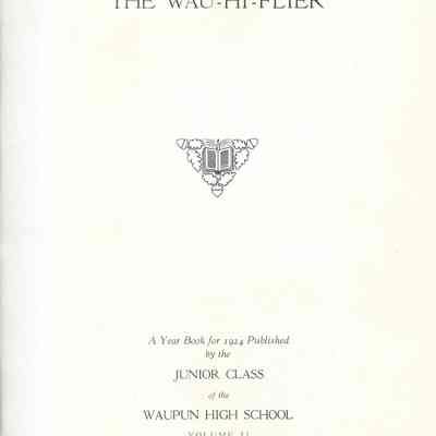 Wau Hi Flyer 1924: Origformat: Other