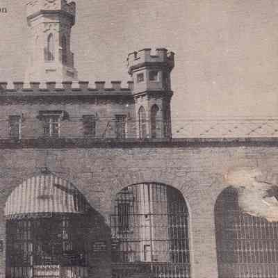 Postcard, Correction, Wisconsin State Prison, Main Gate