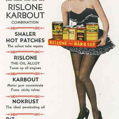 Shaler, Rislone and Karb Out, Advertising Card
