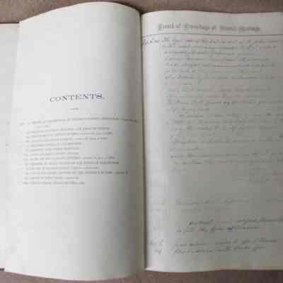 Earliest written record Sept. 30,1867