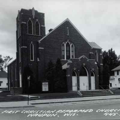 Postcard, Church, First Christian Reformed, 445-F