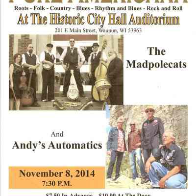 Poster, PURE AMERICANA, City Hall Auditorium, 2014