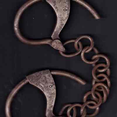 prisoner handcuffs: Origformat: Other