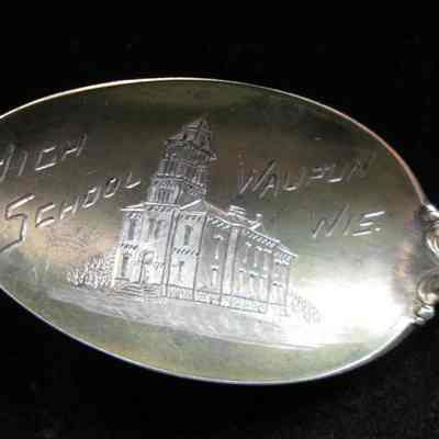 It was popular in the Late 19th and early 20th century to engrave spoons wi