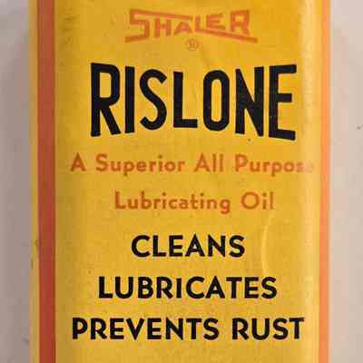 Can, Shaler Rislone. Lubricating Oil, 3 FL OZ