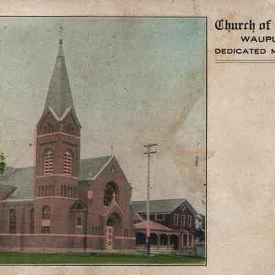 Postcard, Church, St. Joseph Catholic, Dedicated, March 5, 1907