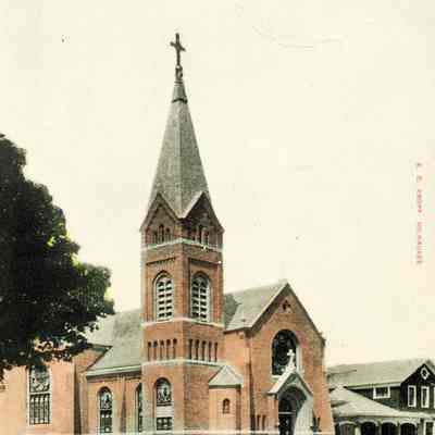 Postcard, Church, St. Joseph Catholic, 1906