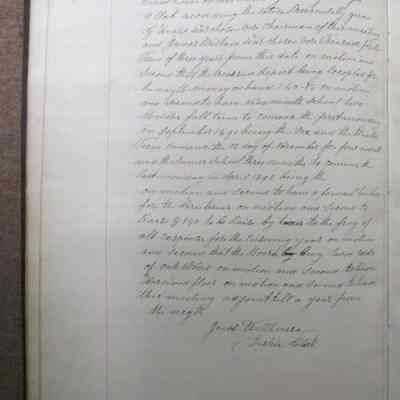 Continuation of  July 7,1890 District Meeting