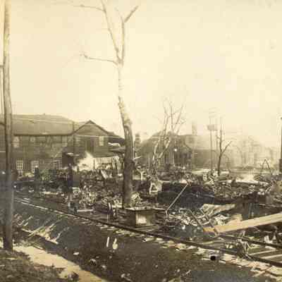 Postcard, Shaler, C.A. Shaler Co. Fire.