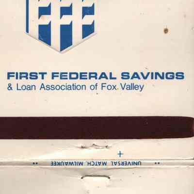 Matchbook, First Federal Savings & Loan Association of Fox Valley