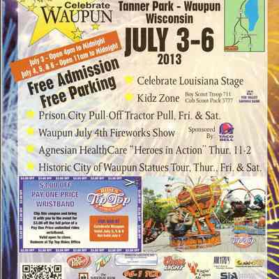 Poster, Celebrate Waupun, 2013