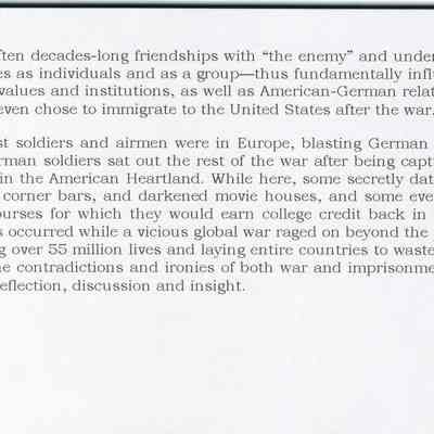 Page from book - German POWs in Wisconsin