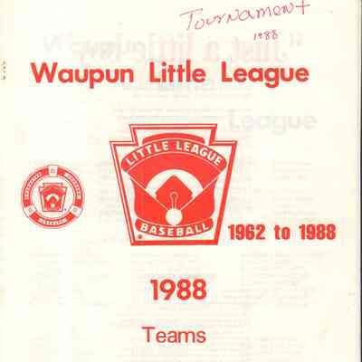 Program, 1988 Little League