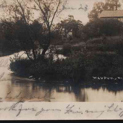 Postcard, River, Rock River