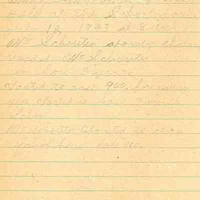 1943 Alto Annual School Meeting