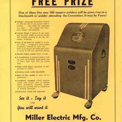 FREE PRIZE from 1939 Blacksmith & Welders Convention