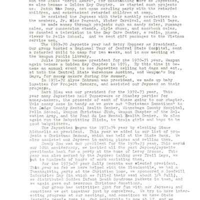 Page 2 of Waupun Jaycette History