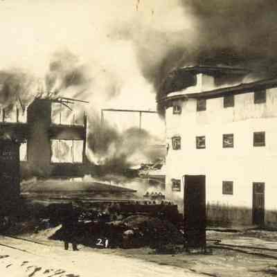 Postcard, Shaler, C.A. Shaler Co. Fire.
