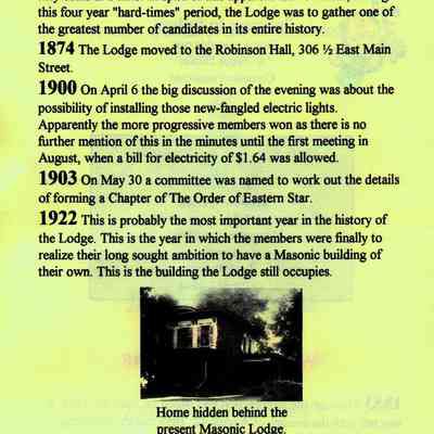Invitation to Masonic Lodge 15