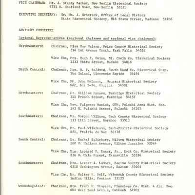 Wisconsin Council For Local History     P. 3